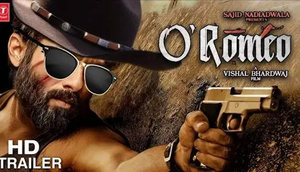 O' Romeo Official Poster - Shahid Kapoor in intense action mode